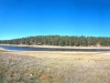 Walking along the lake