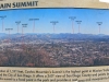 The sign at Cowles Mountain showing you what land marks your looking at