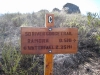 Milage sign