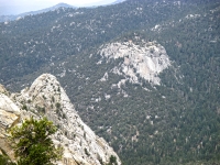 looking down at the top of lilly rock and suicide rock
