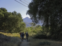 Starting the PCT with Hot Springs Mountain in the Background