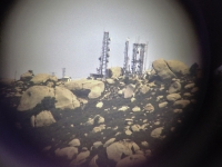 looking at mt woodson through the telescope