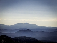 looking towards Cuyamaca Peak with Eagle Peak in front