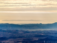 Looking west at the island