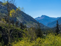 the backside of Mammoth of in the distance