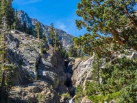 the falls on the way up to shadow lake