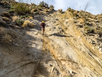 ken heading down the drop