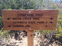 Champagne Pass sign