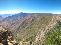 Looking down from Garnet Peak