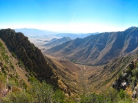 looking down from the pct