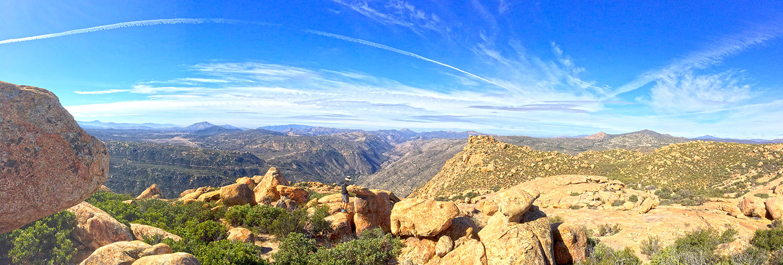 A beautiful day on top of Morena Butte in San Diego