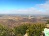 Looking down at the burn area from the top