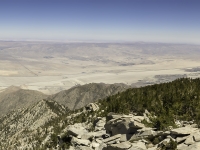 looking down into Palm Springs