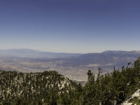 looking down towards Mt Baldy and San Gorgonio