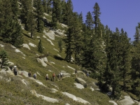 the group on the trail