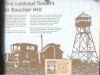Boucher Hill Fire Tower Sign