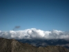 San Gorgonio peaking over the clouds