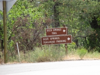 deer springs trail sign