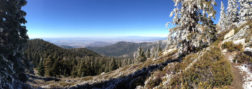 Heading up San Jancinto Peak after 2 inches of snow in November