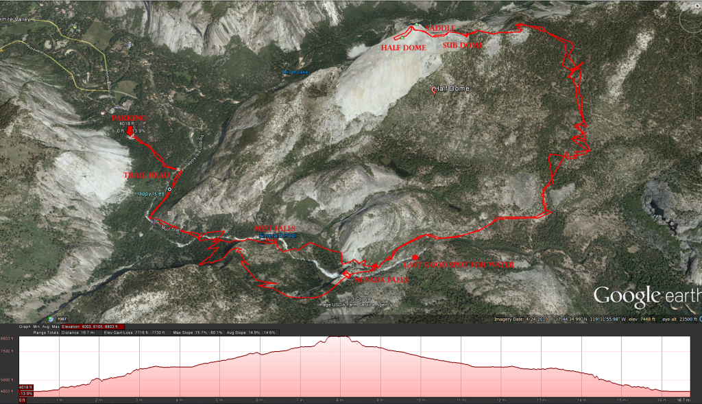 Half Dome Hiking Trail