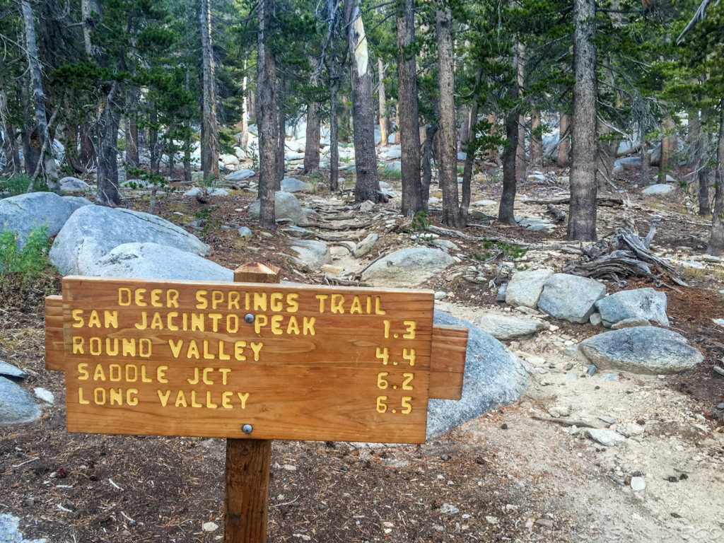 Leaving the Little Round Valley on the way up to San Jacinto Peak