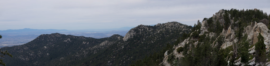 Looking back across Fuller Ridge towards the Inland Empire