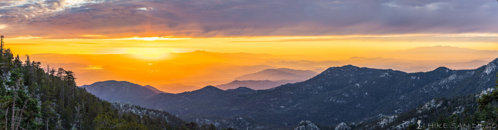 Sunset from Fuller Ridge Trail