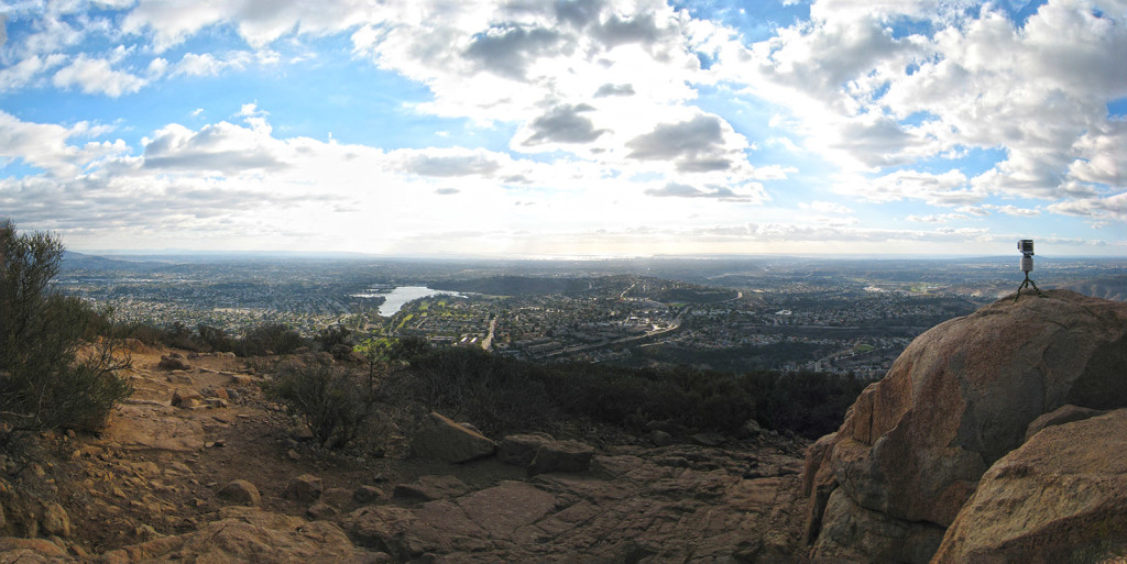 Looking down the front side of Cowles Mountain