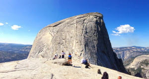 Approaching the cables on Half Dome