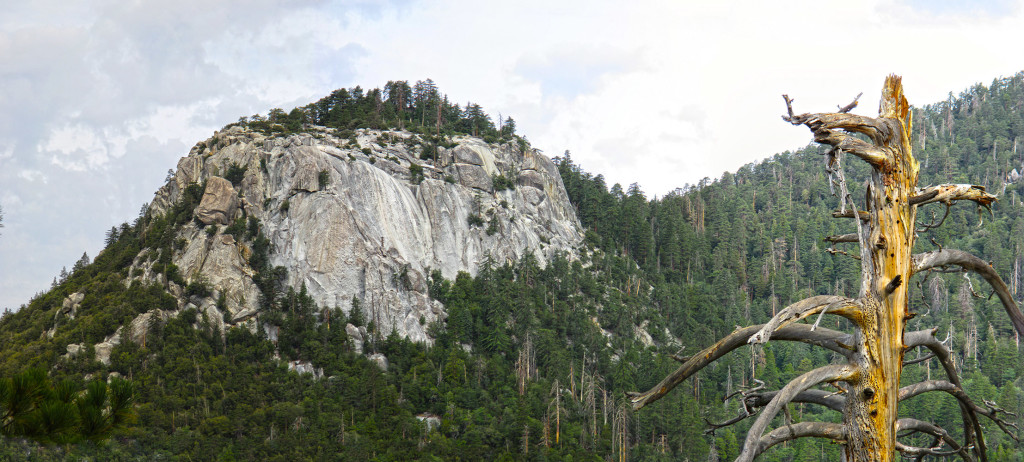 Looking back at Suicide Rock from the Devils Slide Trail