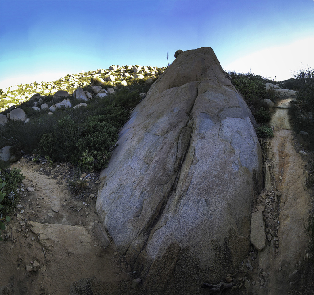 Some of the cool rocks you come across on the way up Ellie Lane Trail
