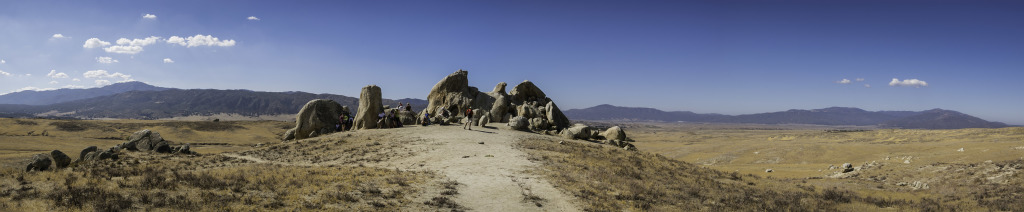 Hiking along the Pacific Crest Trail to Eagle Rock in Warner Springs.