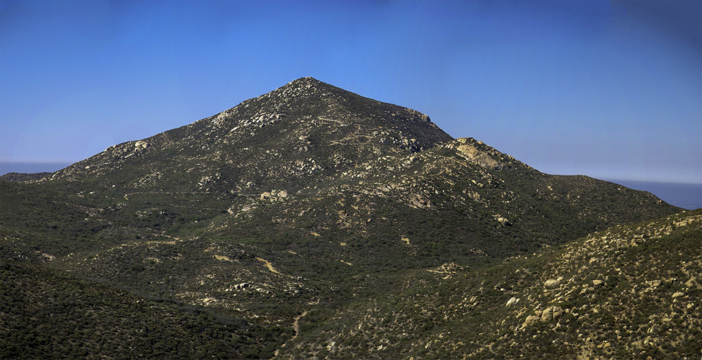 Looking up towards the top of Iron Mountain from the Ramona Outlook