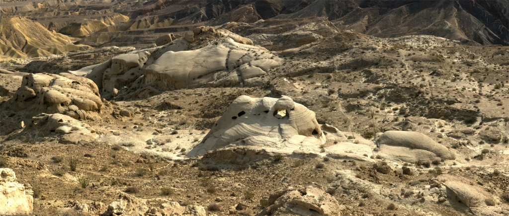 Hiking through the Slot Canyon and Wind Caves of Anza Borrego’s Domelands.