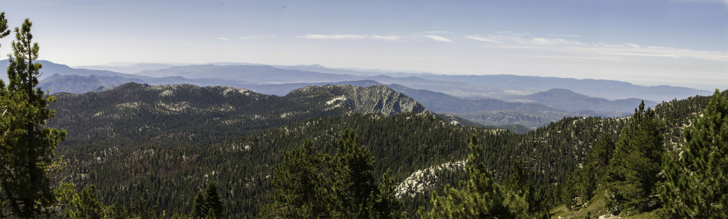 Looking down towards Taquitz Peak from Wellmans Divide