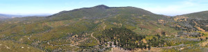 Looking towards Cuyamaca Peak from Stonewall Peak