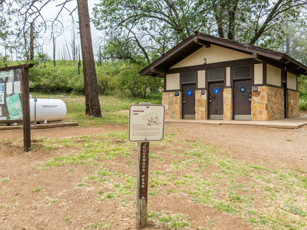 The start of the trail at the back of the Paso Picacho Campgrounds