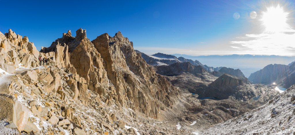 Almost to "Trail Crest" on the Mt Whitney Trail