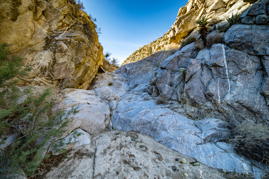 2nd waterfall area after the large rock