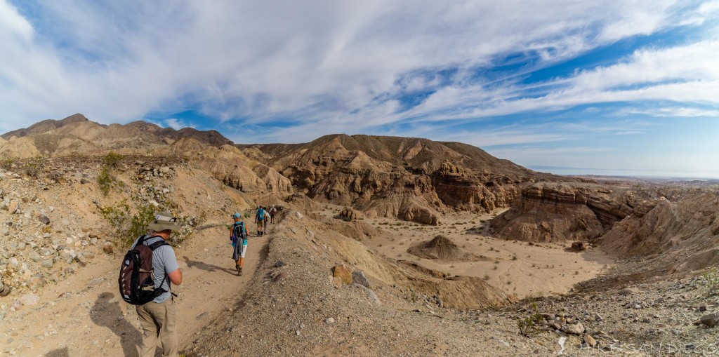 Descending the road into Palm Wash