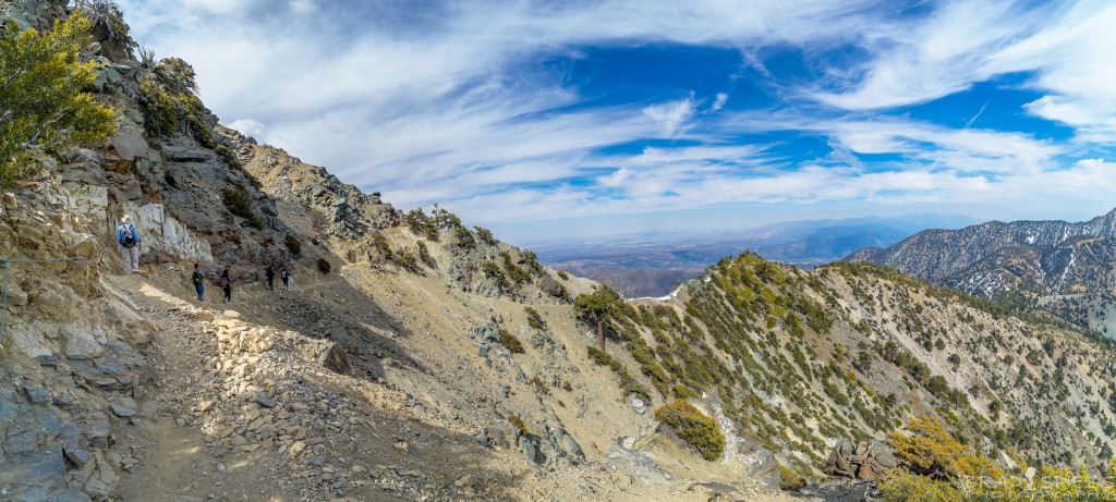 Coming down the "Sketchy" area on the "Devils Backbone"