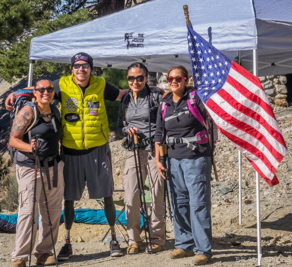 Navy veterans themselves, these women get to meet one of the many brave wounded veterans ( Issac Blunt ) that directly benefit from this event.