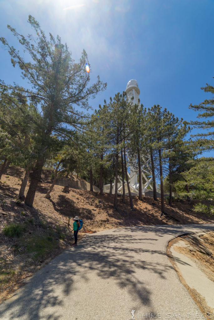 150 tall solar tower observatory on top of Mt Wilson.
