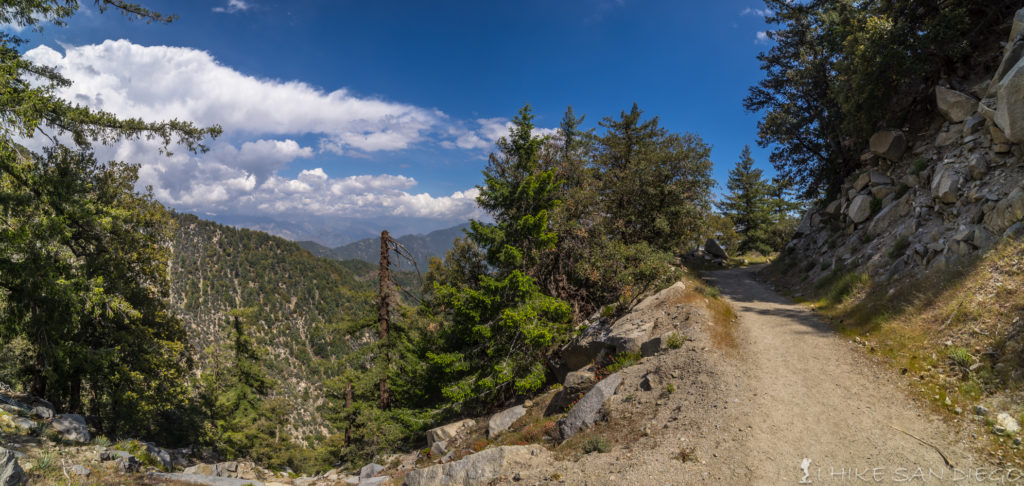 Looking across the mountains on the way down the Mt Wilson Trail
