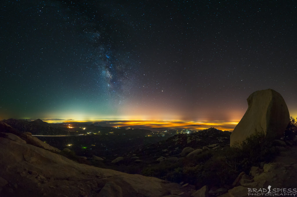 The Milky Way at 3am taken from the top of Mt Woodson