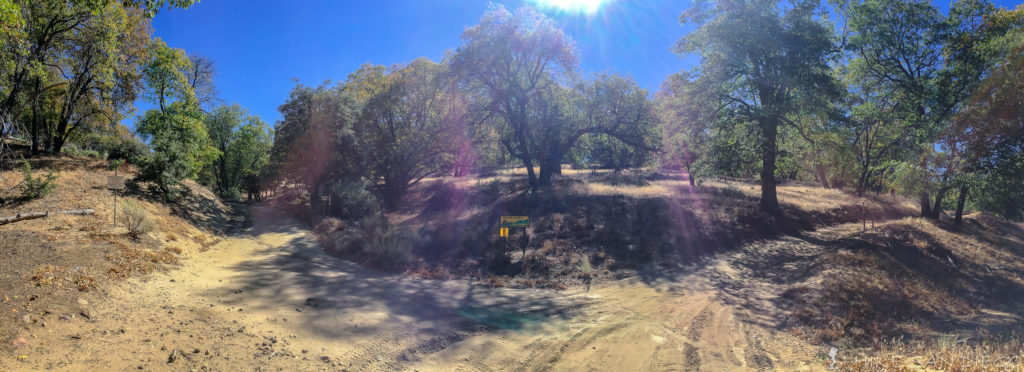 High Point Road connecting up with the Palomar Divide Road. Take the road to the right ( west). 