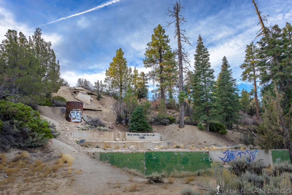 Old mining operation just off of the trail. 