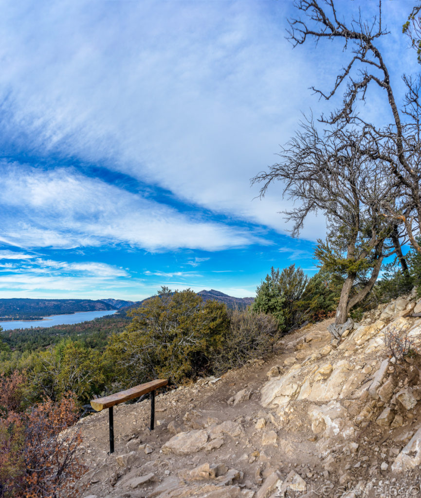 Benches along the side of the trail are a great place to rest and take in the view