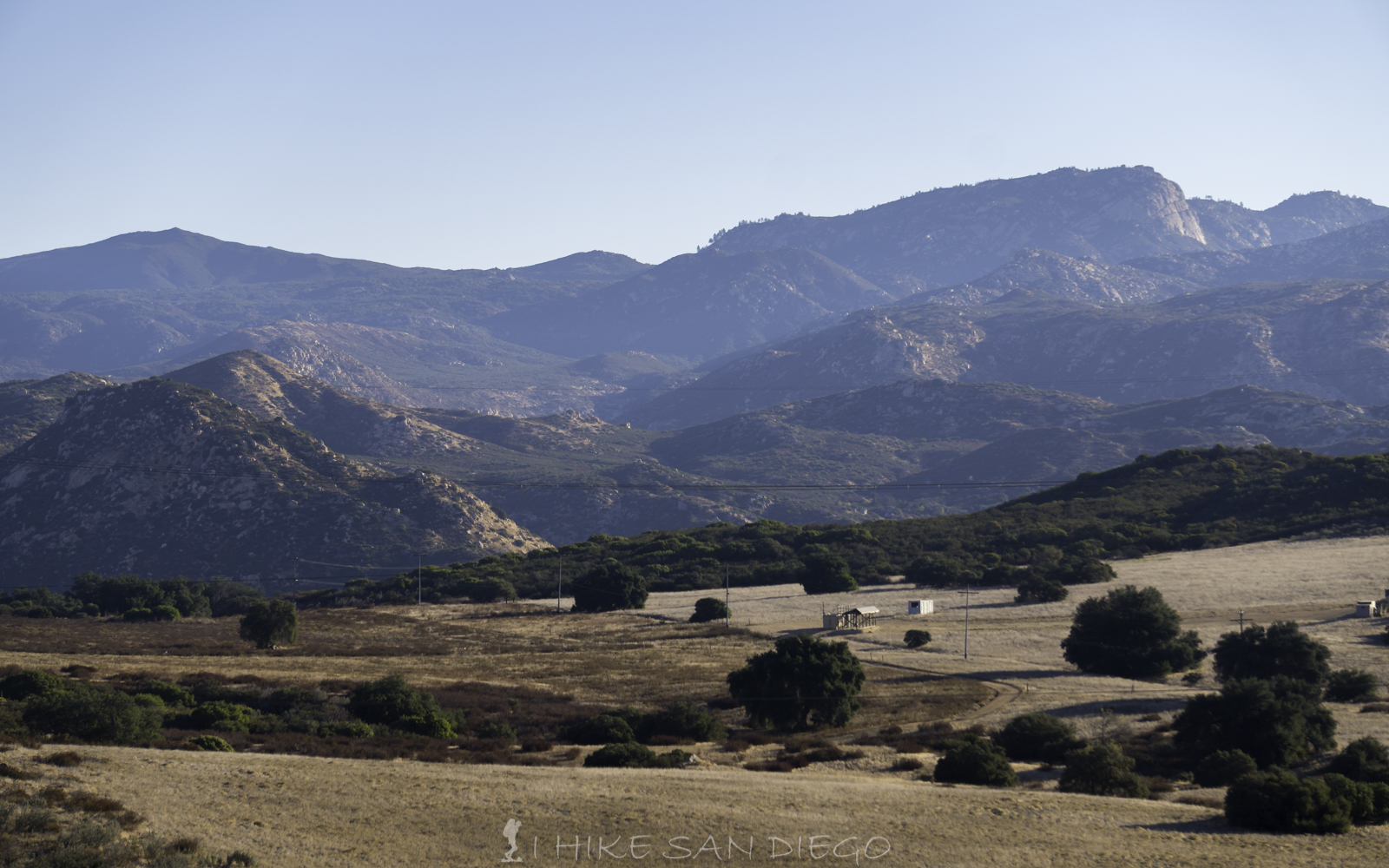 Looking towards Corte Madre Peak from the trail on the way up to Lawsons Peak