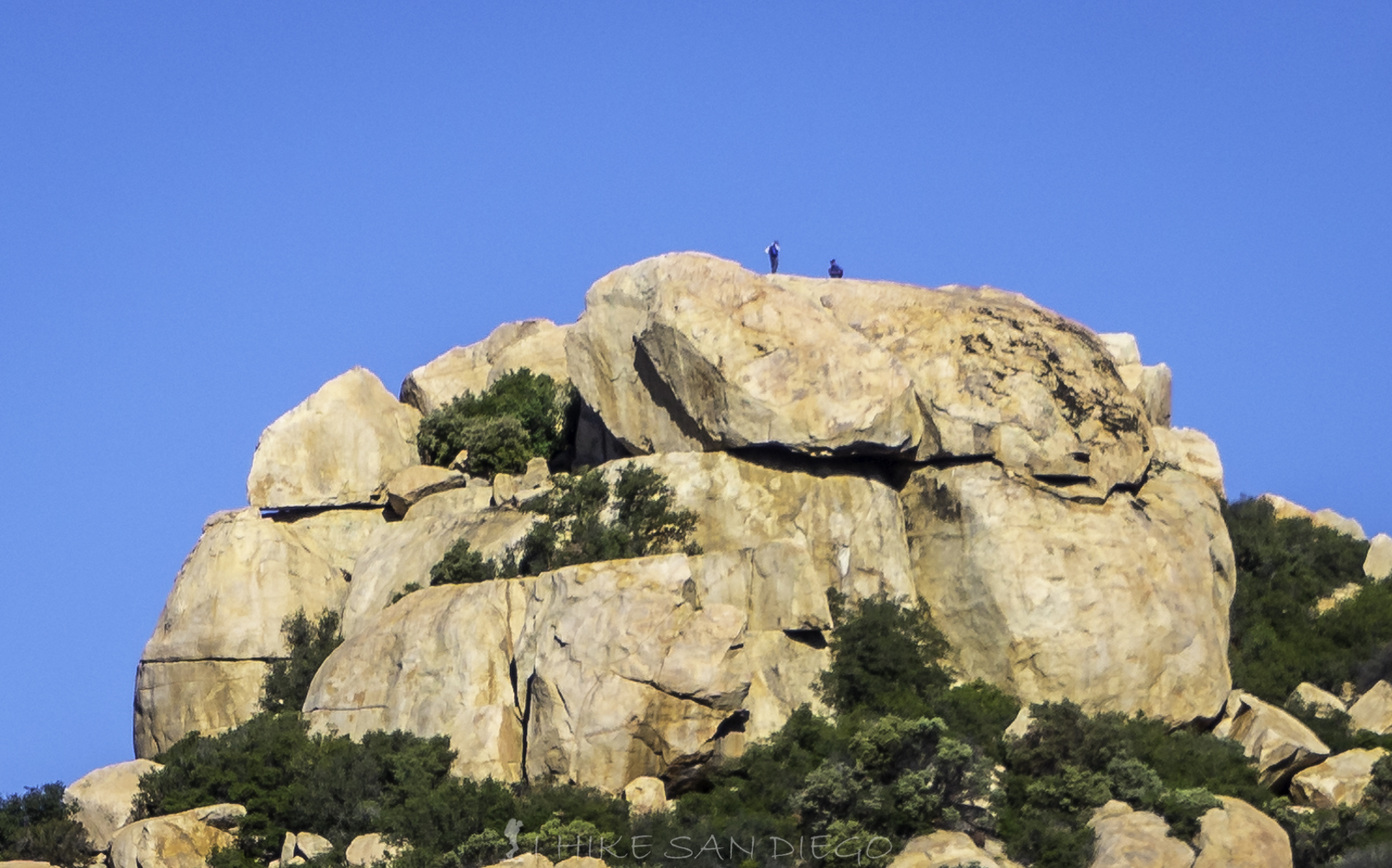 Hikers on top of Lawson Peak 